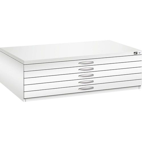 4067521476642 - Zeichnungsschrank DIN A0 5 Schubladen Höhe 420 mm verkehrsweiß C+P 4067521476642 - Zeichnungsschrank DIN A0 5 Schubladen Höhe 420 mm verkehrsweiß C+P