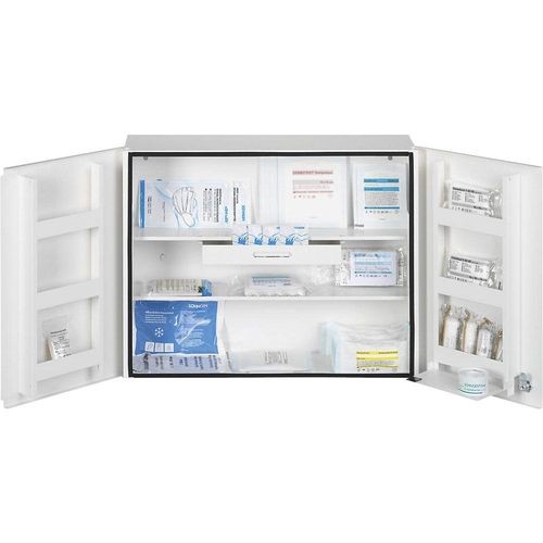 4250108800903 - SÖHNGEN Verbandschrank nach DIN 13169 doppeltürig weiß HxBxT 462 x 604 x 170 mm mit Füllung 4250108800903 - SÖHNGEN Verbandschrank nach DIN 13169 doppeltürig weiß HxBxT 462 x 604 x 170 mm mit Füllung