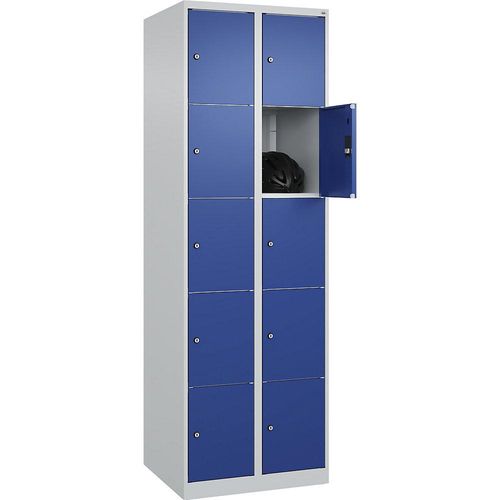 4067521350607 - Schließfachschrank Classic Plus enzianblau lichtgrau 080000-205 S10003 10 Schließfächer 600 x 500 x 1850 cm 4067521350607 C