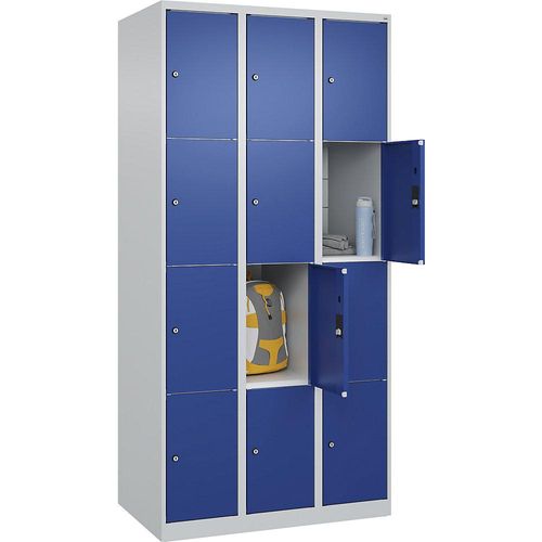 4067521351925 - Schließfachschrank Classic Plus enzianblau lichtgrau 080000-304 S10003 12 Schließfächer 900 x 500 x 1850 cm 4067521351925 C