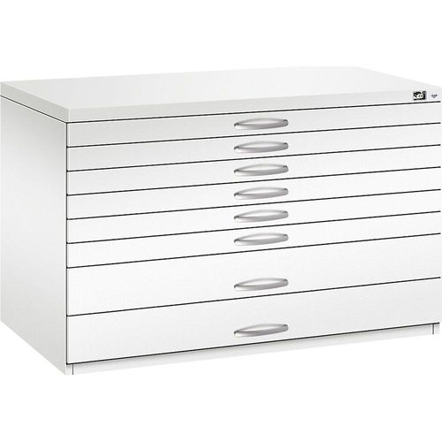 4068192048947 - Zeichnungsschrank DIN A1 8 Schubladen Höhe 760 mm verkehrsweiß C+P 4068192048947 - Zeichnungsschrank DIN A1 8 Schubladen Höhe 760 mm verkehrsweiß C+P