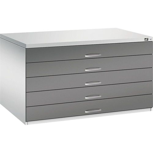 4068427436259 - Zeichnungsschrank DIN A0 5 Schubladen Höhe 760 mm lichtgrau vulkangrau C+P 4068427436259 - Zeichnungsschrank DIN A0 5 Schubladen Höhe 760 mm lichtgrau vulkangrau C+P