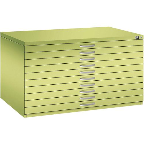 4067521478561 - Zeichnungsschrank DIN A0 10 Schubladen Höhe 760 mm viridingrün C+P 4067521478561 - Zeichnungsschrank DIN A0 10 Schubladen Höhe 760 mm viridingrün C+P