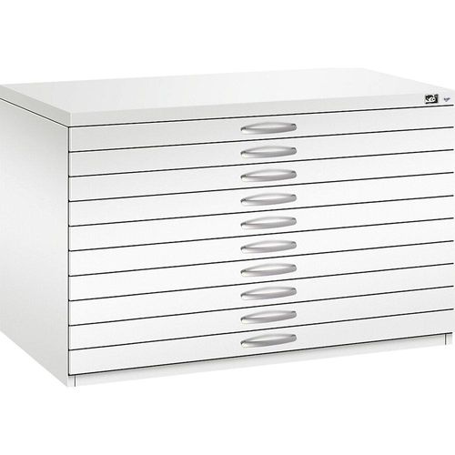 4067521474488 - Zeichnungsschrank DIN A1 10 Schubladen Höhe 760 mm verkehrsweiß C+P 4067521474488 - Zeichnungsschrank DIN A1 10 Schubladen Höhe 760 mm verkehrsweiß C+P