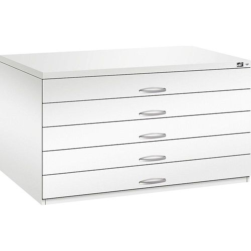 4068192050155 - Zeichnungsschrank DIN A0 5 Schubladen Höhe 760 mm verkehrsweiß C+P 4068192050155 - Zeichnungsschrank DIN A0 5 Schubladen Höhe 760 mm verkehrsweiß C+P