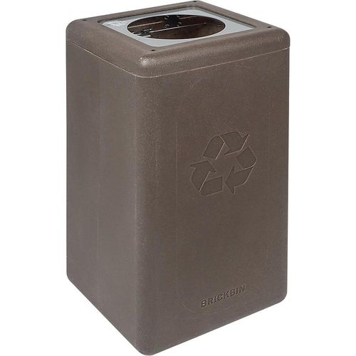 8713631193790 - Wertstoffsammler BrickBin aus Kaffeesatz Inhalt 65 l braun Deckel silber 8713631193790 - Wertstoffsammler BrickBin aus Kaffeesatz Inhalt 65 l braun Deckel silber