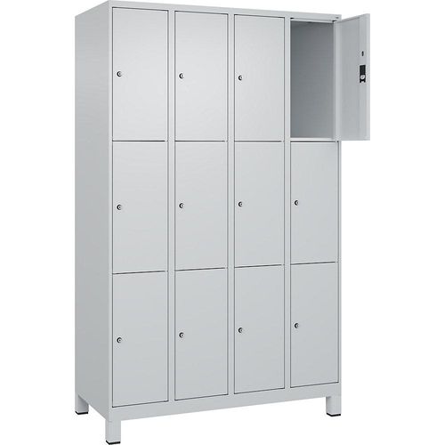 4066681682047 - Schließfachschrank Classic Plus lichtgrau 080010-403 S10009 12 Schließfächer 1200 x 500 x 1950 cm 4066681682047 C+P-Möbel