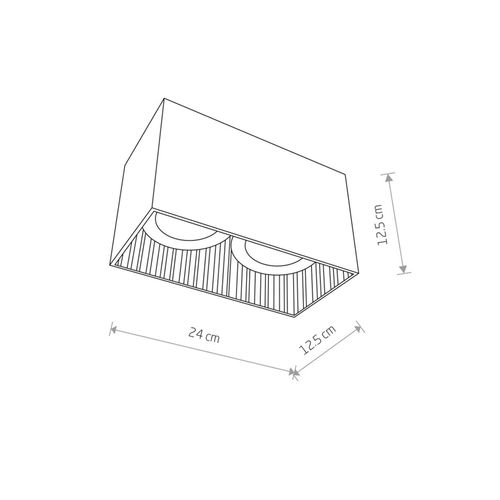 5903139938396 - Nowodvorski Lighting Downlight Groove eckig zweiflammig weiß