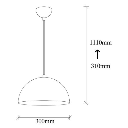 8681875547009 - Hängeleuchte Berceste 231-S silberfarben Metall Ø 30 cm