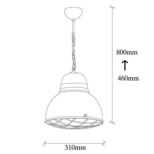 8681875494136 - Hängeleuchte Saglam 3729 gelb Eisen Ø 32 cm