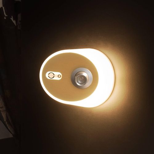 8435579831083 - LED-Wandleuchte Zoom Spot USB-Ausgang gold