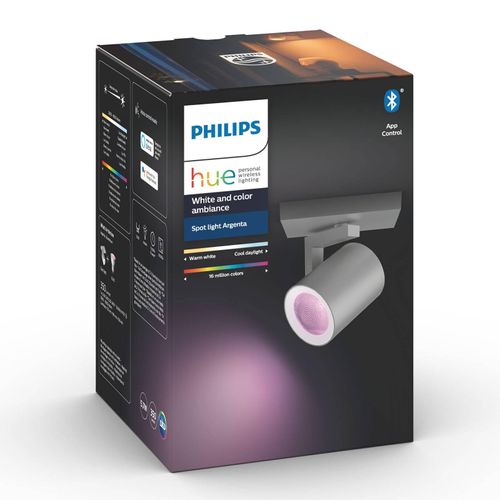 8718696171615 - Philips Hue White&Col Amb Argenta Spot 1flg aluminium 350lm-