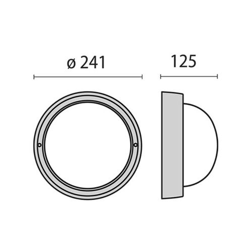 8018367614213 - Performance in Lighting LED-Wandleuchte Eko+26 LED 3000K weiß