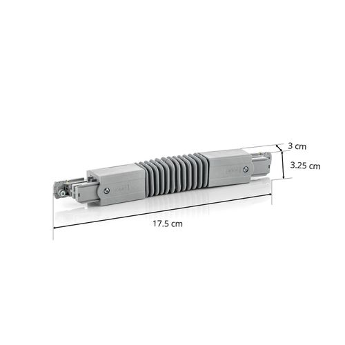 6410014507206 - GLOBAL Flexibler Verbinder HV-Stromschiene Noa grau