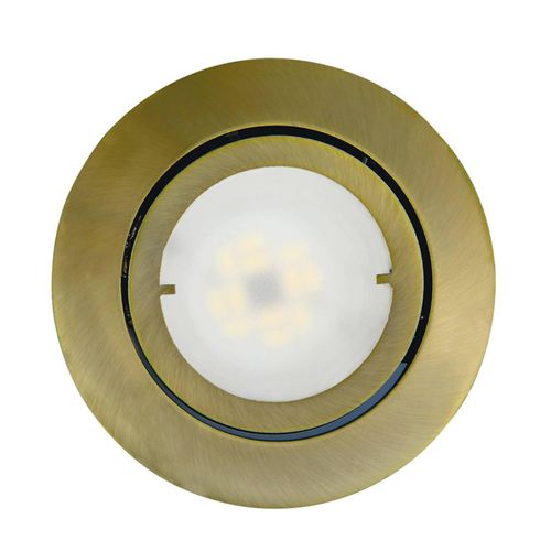 4019231028628 - Schwenkbare LED-Einbauleuchte Joanie altmessing