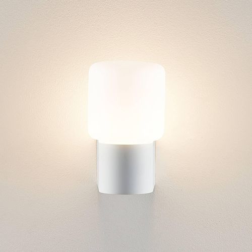 9010870534650 - Molto Luce Außenwandlampe Lanu Flat weiß Alu Glas