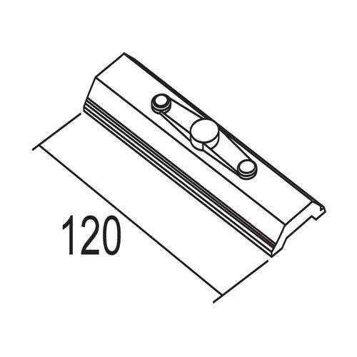 8019162045318 - Aufhängungsplatte Länge 120mm