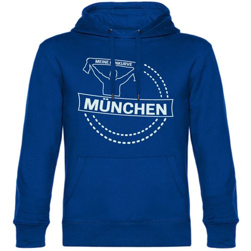 4068859056001 - multifanshop Kapuzen Sweatshirt - München blau - Meine Fankurve - Druck weiß - Hoodie 4068859056001 - multifanshop Kapuzen Sweatshirt - München blau - Meine Fankurve - Druck weiß - Hoodie