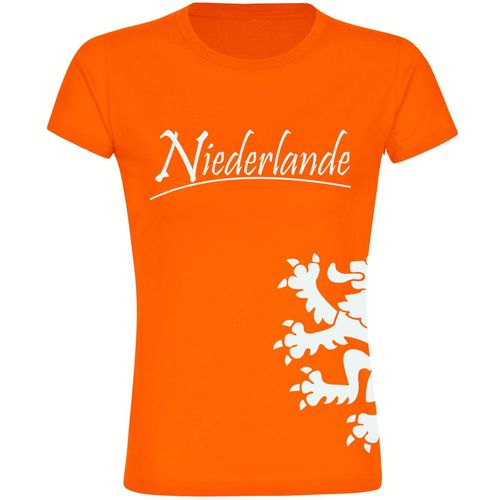 4068859457631 - multifanshop Damen T-Shirt - Niederlande - Löwe seitlich - Druck weiß - Frauen 4068859457631 - multifanshop Damen T-Shirt - Niederlande - Löwe seitlich - Druck weiß - Frauen