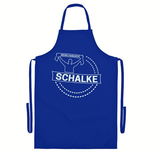 4068859006426 - multifanshop Grillschürze - Schalke - Meine Fankurve - Druck weiß - Schürze