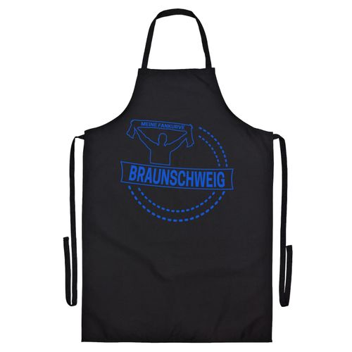 4068859204136 - multifanshop Grillschürze - Braunschweig - Meine Fankurve - Druck blau - Schürze 4068859204136 - multifanshop Grillschürze - Braunschweig - Meine Fankurve - Druck blau - Schürze