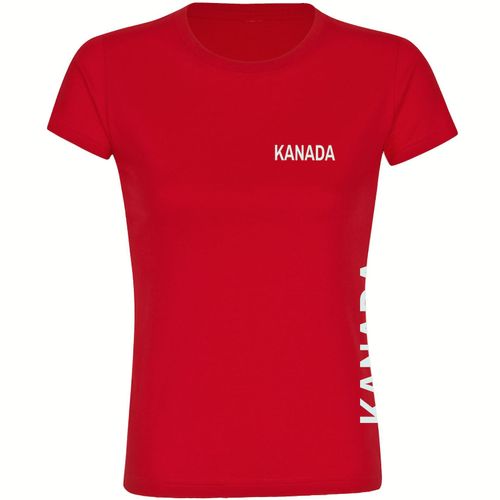 4068859211059 - multifanshop Damen T-Shirt - Kanada - Brust & Seite - Druck weiß - Frauen 4068859211059 - multifanshop Damen T-Shirt - Kanada - Brust & Seite - Druck weiß - Frauen