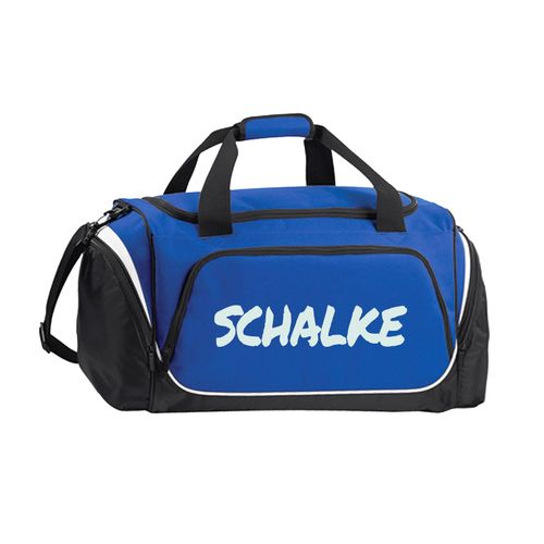 4068859387860 - multifanshop Sporttasche - Schalke - Textmarker - Druck weiß - Tasche