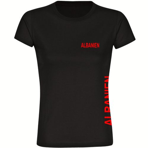 4068859449476 - multifanshop Damen T-Shirt - Albanien - Brust & Seite - Druck rot - Frauen 4068859449476 - multifanshop Damen T-Shirt - Albanien - Brust & Seite - Druck rot - Frauen