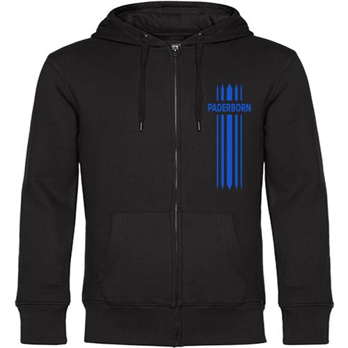 4068859049973 - multifanshop Kapuzen Sweatshirt Jacke - Paderborn - Streifen - Druck blau - Sweat 4068859049973 - multifanshop Kapuzen Sweatshirt Jacke - Paderborn - Streifen - Druck blau - Sweat