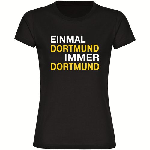 4068859189471 - multifanshop® Damen T-Shirt - Dortmund - Einmal Immer - Druck gelb - Frauen 4068859189471 - multifanshop® Damen T-Shirt - Dortmund - Einmal Immer - Druck gelb - Frauen