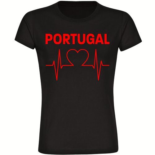 4068859229597 - multifanshop Damen T-Shirt - Portugal - Herzschlag - Druck rot - Frauen 4068859229597 - multifanshop Damen T-Shirt - Portugal - Herzschlag - Druck rot - Frauen