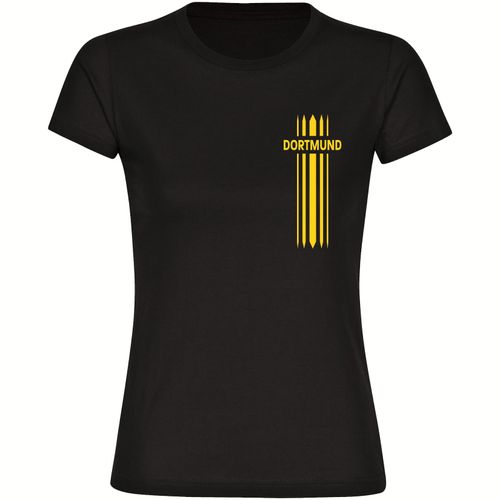 4068859188313 - multifanshop® Damen T-Shirt - Dortmund - Streifen - Druck gelb - Frauen 4068859188313 - multifanshop® Damen T-Shirt - Dortmund - Streifen - Druck gelb - Frauen