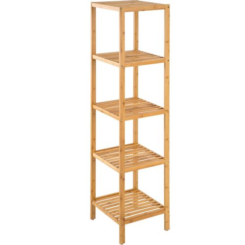 4260435991472 - tectake® Badregal aus Bambus rutschfeste Kunststofffüße 33 x 33 x 141 cm 4260435991472 - tectake® Badregal aus Bambus rutschfeste Kunststofffüße 33 x 33 x 141 cm