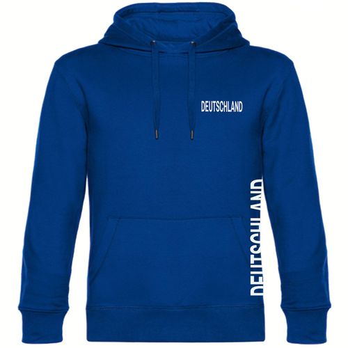 4068859271664 - multifanshop Kapuzen Sweatshirt - Deutschland - Brust & Seite - Druck weiß - Hoodie