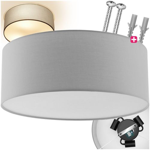 4061173261182 - tectake® Deckenleuchte Stahlgestell 40 W für bis zu 3 Glühbirnen 40 x 155 cm