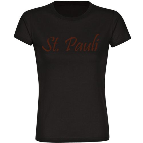 4068859197216 - multifanshop Damen T-Shirt - St Pauli - Schriftzug - Druck braun - Frauen 4068859197216 - multifanshop Damen T-Shirt - St Pauli - Schriftzug - Druck braun - Frauen