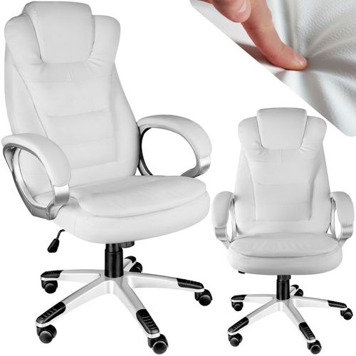 4061173207562 - tectake® Bürostuhl 360° drehbar und stufenlos höhenverstellbar dicke Polsterung mit Kunstlederbezug einstellbare Wippfunktion