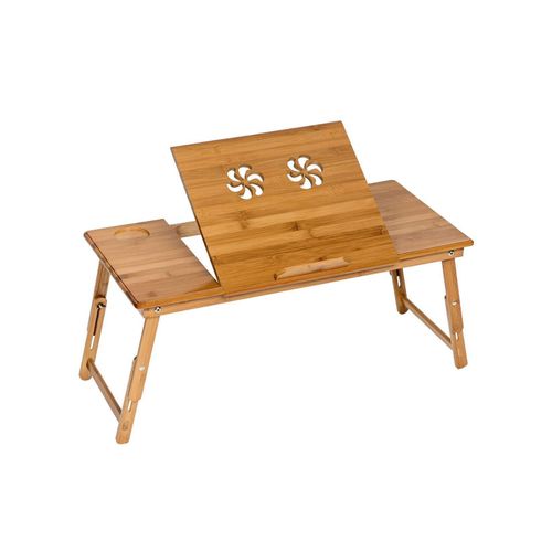 4260435991557 - tectake® Laptoptisch aus Bambus klappbar und höhenverstellbar ideale Belüftung 72 x 35 x 26 cm 4260435991557 - tectake® Laptoptisch aus Bambus klappbar und höhenverstellbar ideale Belüftung 72 x 35 x 26 cm