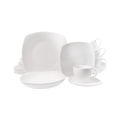 4260238060153 - Echtwerk 20-teiliges Kombiservice Classic Modern-Design Elegantes weißes Geschirrset aus Porzellan mit 4 x Speiseteller 4 x Beilagenteller 4 x Suppenteller 4 x Teetassen 4 x Untertassen 4260238060153 - Echtwerk 20-teiliges Kombiservice Classic Modern-Design Elegantes weißes Geschirrset aus Porzellan mit 4 x Speiseteller 4 x Beilagenteller 4 x Suppenteller 4 x Teetassen 4 x Untertassen
