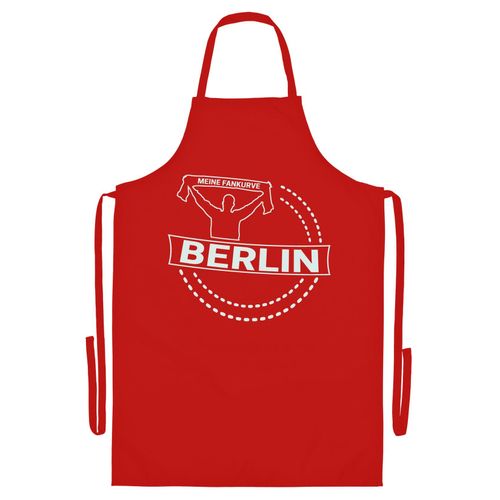 4068859134266 - multifanshop Grillschürze - Berlin rot - Meine Fankurve - Druck weiß - Schürze 4068859134266 - multifanshop Grillschürze - Berlin rot - Meine Fankurve - Druck weiß - Schürze