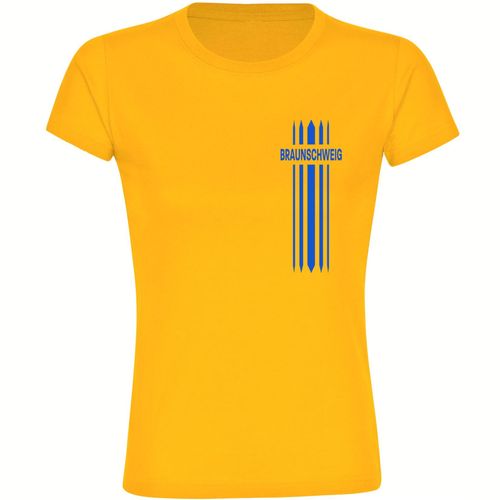 4068859202163 - multifanshop Damen T-Shirt - Braunschweig - Streifen - Druck blau - Frauen 4068859202163 - multifanshop Damen T-Shirt - Braunschweig - Streifen - Druck blau - Frauen