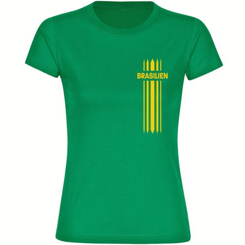 4068859286781 - multifanshop Damen T-Shirt - Brasilien - Streifen - Druck gelb - Frauen 4068859286781 - multifanshop Damen T-Shirt - Brasilien - Streifen - Druck gelb - Frauen