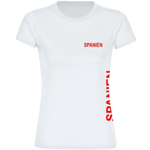 4068859215910 - multifanshop Damen T-Shirt - Spanien - Brust & Seite - Druck rot - Frauen 4068859215910 - multifanshop Damen T-Shirt - Spanien - Brust & Seite - Druck rot - Frauen