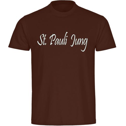 4068859196615 - multifanshop Herren T-Shirt - St Pauli - St Pauli Jung - Druck weiß - Männer 4068859196615 - multifanshop Herren T-Shirt - St Pauli - St Pauli Jung - Druck weiß - Männer