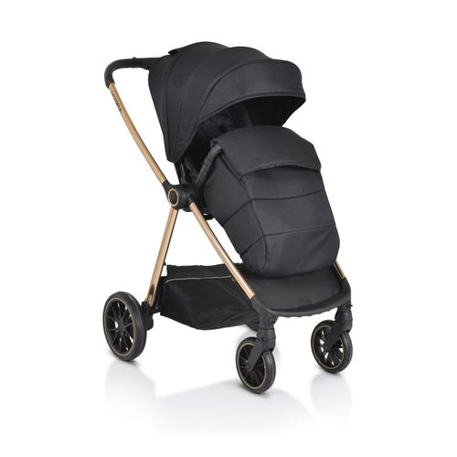 3800146236014 - Kinderwagen 2 in 1 Hydra Babywanne Sportsitz Fußabdeckung Moskitonetz schwarz