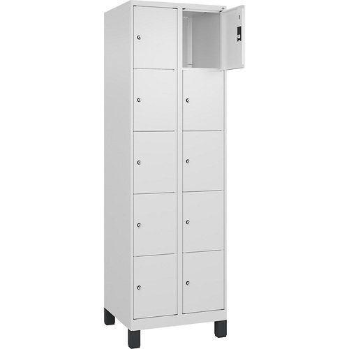 4066681693616 -  C+P Schließfachschrank Classic PLUS 2x5Fächer 1950x600x500mm wsws 4066681693616 C + P Möbelsysteme