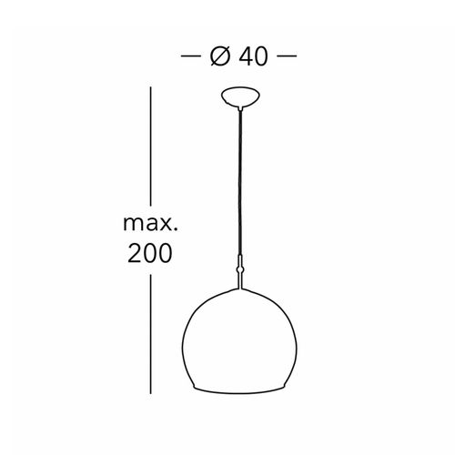 9008447287429 - KOLARZ Hängelampe Luna Ø 40 cm cremefarben Glas