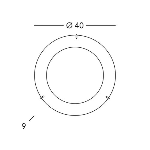 9008447299477 - KOLARZ Deckenlampe Serena goldfarben Ø 40 cm Metall Glas