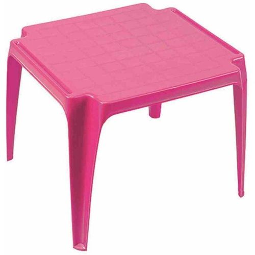 8009271009530 - Kindertisch 50x50 cm pink Vollkunststoff Monoblock stapelbar - Progarden