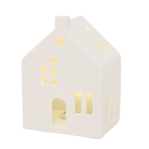 4066076111350 - Lichthaus Keramikhaus Hygga LED 10 x 75 x 14 cm weiß 4066076111350 - Lichthaus Keramikhaus Hygga LED 10 x 75 x 14 cm weiß